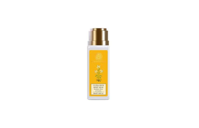 Forest Essentials Ultra Rich Body Milk Mashobra Honey & Vanilla - Ayurvedic Moisturising Body Lotion (50ml) (1)