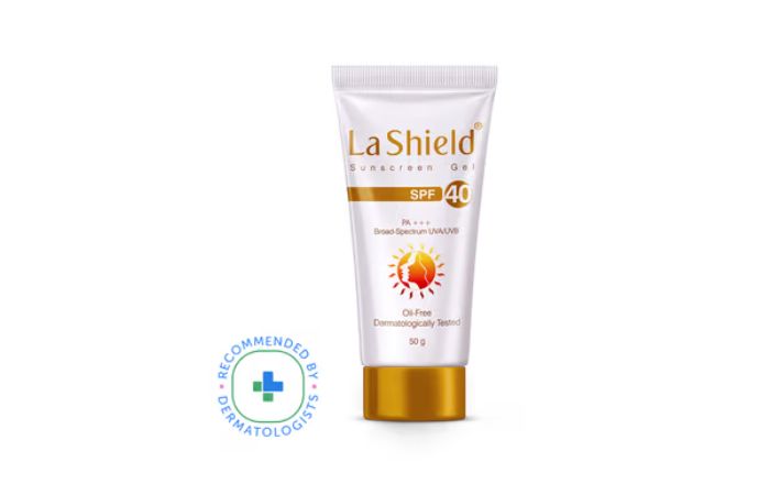 La Shield SPF 40 Mineral Sunscreen Gel Oil free Matte PA +++ For Acne Prone, Oily Skin (50gm)