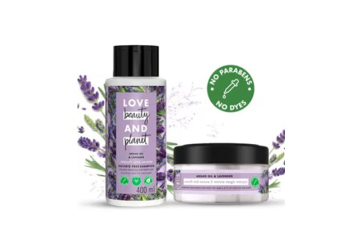 Love Beauty And Planet Shampoo Bye Bye Frizz Combo ( Shampoo + Mask)