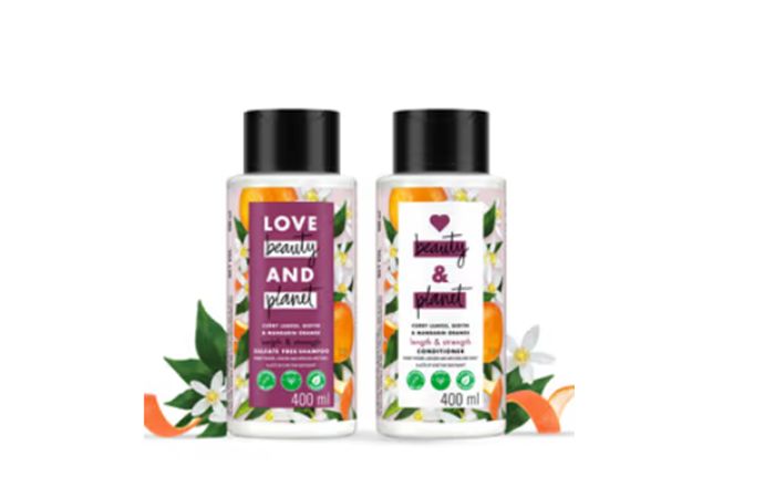 Love Beauty & Planet Curry Leaves, Biotin & Mandarin Long & Strong Hair Care Combo