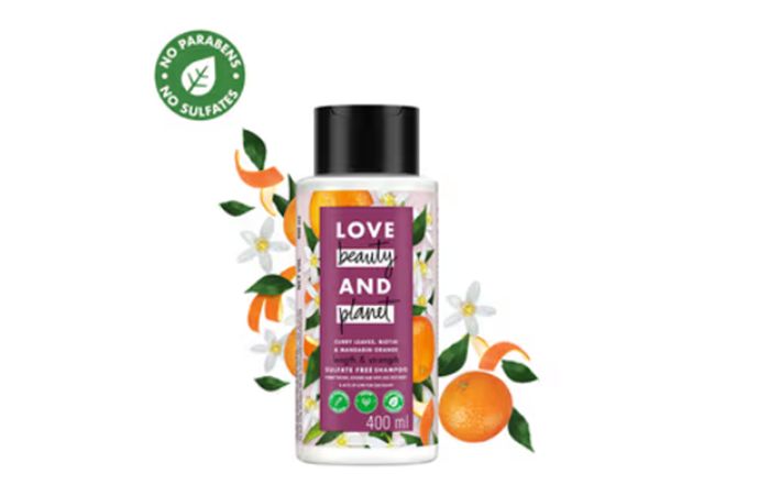 Love Beauty & Planet Curry Leaves & Biotin Sulpate Free Shampoo For Length And Strength