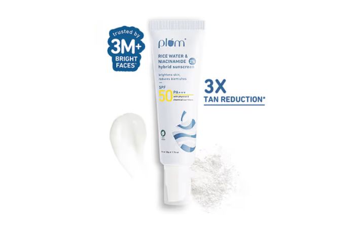 Plum 2% Niacinamide Sunscreen SPF 50 PA+++ UVA_B - Reduces Tan, No White Cast, Dermat Tested (50 g)