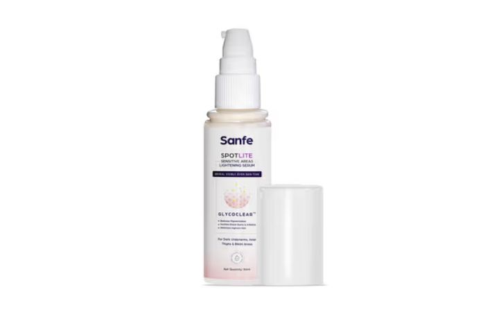 Sanfe Spotlite Sensitive Body Serum For Dark Underarms, 2% Glycolic Acid & 4% Niacinamide(50ml)