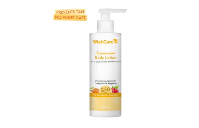 Wishcare Sunscreen Body Lotion SPF 50 Broad Spectrum PA+++ UVA & UVB Protection - Body Sunscreen (200ml)