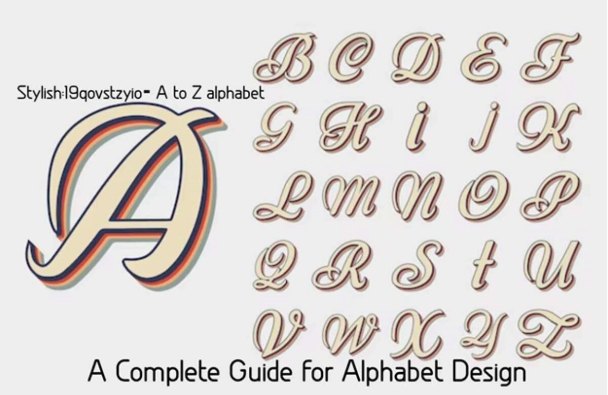 stylish:19qovstzyio= a to z alphabet