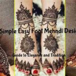 simple easy foot mehndi design